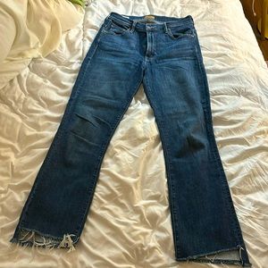 MOTHER denim Insider Crop Step Fray size 28